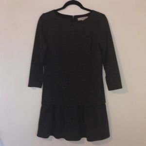 Loft grey peplum dress